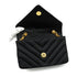 VINTAGE CHANEL V STITCH RHINESTONE COCOMARK BIJOU CHAIN SHOULDER BAG BLACK SATIN GOLD HARDWARE 90343941