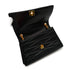VINTAGE CHANEL WAVE STITCH CHAIN SHOULDER BAG BLACK LAMB SKIN GOLD HARDWARE 90341836