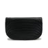 VINTAGE CHANEL WAVE STITCH CHAIN SHOULDER BAG BLACK LAMB SKIN GOLD HARDWARE 90324278