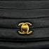VINTAGE CHANEL WAVE STITCH CHAIN SHOULDER BAG BLACK LAMB SKIN GOLD HARDWARE 90324278