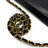 VINTAGE CHANEL WAVE STITCH CHAIN SHOULDER BAG BLACK LAMB SKIN GOLD HARDWARE 90324278