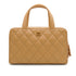VINTAGE CHANEL WILD STITCH HAND BAG BEIGE LEATHER GOLD HARDWARE 90347929
