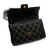VINTAGE CHANEL WILD STITCH HAND BAG BLACK LEATHER GOLD HARDWARE 90345993