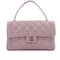 VINTAGE CHANEL WILD STITCH HAND BAG PURPLE LEATHER GOLD HARDWARE 90346661