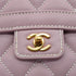 VINTAGE CHANEL WILD STITCH HAND BAG PURPLE LEATHER GOLD HARDWARE 90346661