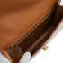 VINTAGE HERMES NATUREL TOILE H VACHE HUNTER SHOULDER BAG 1979 CIRCLE I GOLD HARDWARE 90335881