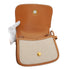 VINTAGE HERMES NATUREL TOILE H VACHE HUNTER SHOULDER BAG 1979 CIRCLE I GOLD HARDWARE 90335881