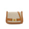 VINTAGE HERMES NATUREL TOILE H VACHE HUNTER SHOULDER BAG 1979 CIRCLE I GOLD HARDWARE 90335881