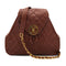 VINTAGE MATELASSE CHAIN BACK PACK BROWN CAVIAR SKIN GOLD HARDWARE 90325342