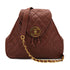 VINTAGE MATELASSE CHAIN BACK PACK BROWN CAVIAR SKIN GOLD HARDWARE 90325342