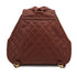 VINTAGE MATELASSE CHAIN BACK PACK BROWN CAVIAR SKIN GOLD HARDWARE 90325342
