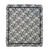 VINTAGE CHANEL SCARF COCOMARK MADEMOISELLE GRAPHIC BLACK WHITE SILK 90339147