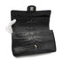 VINTEGE CHANEL CLASSIC FLAP MEDIUM CHAIN SHOULDER BAG BLACK CROCODILE SILVER HARDWARE 90340464