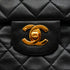 VINTEGE CHANEL CLASSIC FLAP MEDIUM CHAIN SHOULDER BAG BLACK LAMB SKIN GOLD HARDWARE 90335302