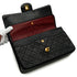 VINTEGE CHANEL CLASSIC FLAP MEDIUM CHAIN SHOULDER BAG BLACK LAMB SKIN GOLD HARDWARE 90335302