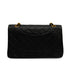 VINTEGE CHANEL CLASSIC FLAP MEDIUM CHAIN SHOULDER BAG BLACK LAMB SKIN GOLD HARDWARE 90335603