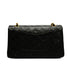 VINTEGE CHANEL CLASSIC FLAP MEDIUM CHAIN SHOULDER BAG BLACK LAMB SKIN GOLD HARDWARE 90338295