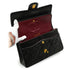 VINTEGE CHANEL CLASSIC FLAP MEDIUM CHAIN SHOULDER BAG BLACK LAMB SKIN GOLD HARDWARE 90338295