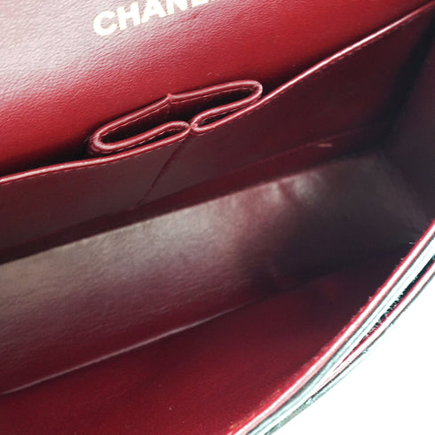 VINTEGE CHANEL CLASSIC FLAP MEDIUM CHAIN SHOULDER BAG BLACK LAMB SKIN GOLD HARDWARE 90338295