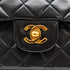 VINTEGE CHANEL CLASSIC FLAP MEDIUM CHAIN SHOULDER BAG BLACK LAMB SKIN GOLD HARDWARE 90338302