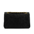 VINTEGE CHANEL CLASSIC FLAP MEDIUM CHAIN SHOULDER BAG BLACK LAMB SKIN GOLD HARDWARE 90338764