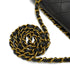 VINTEGE CHANEL CLASSIC FLAP MEDIUM CHAIN SHOULDER BAG BLACK LAMB SKIN GOLD HARDWARE 90338764