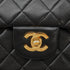 VINTEGE CHANEL CLASSIC FLAP MEDIUM CHAIN SHOULDER BAG BLACK LAMB SKIN GOLD HARDWARE 90338883