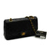 VINTEGE CHANEL CLASSIC FLAP MEDIUM CHAIN SHOULDER BAG BLACK LAMB SKIN GOLD HARDWARE 90339649
