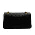 VINTEGE CHANEL CLASSIC FLAP MEDIUM CHAIN SHOULDER BAG BLACK LAMB SKIN GOLD HARDWARE 90339649