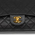 VINTEGE CHANEL CLASSIC FLAP MEDIUM CHAIN SHOULDER BAG BLACK LAMB SKIN GOLD HARDWARE 90339649