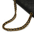 VINTEGE CHANEL CLASSIC FLAP MEDIUM CHAIN SHOULDER BAG BLACK LAMB SKIN GOLD HARDWARE 90339650