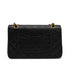VINTEGE CHANEL CLASSIC FLAP MEDIUM CHAIN SHOULDER BAG BLACK LAMB SKIN GOLD HARDWARE 90340174