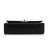 VINTEGE CHANEL CLASSIC FLAP MEDIUM CHAIN SHOULDER BAG BLACK LAMB SKIN GOLD HARDWARE 90340174