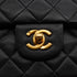 VINTEGE CHANEL CLASSIC FLAP MEDIUM CHAIN SHOULDER BAG BLACK LAMB SKIN GOLD HARDWARE 90340174