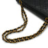 VINTEGE CHANEL CLASSIC FLAP MEDIUM CHAIN SHOULDER BAG BLACK LAMB SKIN GOLD HARDWARE 90340174