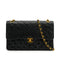 VINTEGE CHANEL MATELASSE MEDIUM CHAIN SHOULDER BAG BLACK LAMB SKIN GOLD HARDWARE 90340469