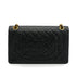 VINTEGE CHANEL MATELASSE MEDIUM CHAIN SHOULDER BAG BLACK LAMB SKIN GOLD HARDWARE 90340469
