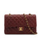 VINTEGE CHANEL CLASSIC FLAP MEDIUM CHAIN SHOULDER BAG BURGUNDY LAMB SKIN GOLD HARDWARE 90339158