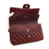 VINTEGE CHANEL CLASSIC FLAP MEDIUM CHAIN SHOULDER BAG BURGUNDY LAMB SKIN GOLD HARDWARE 90339158