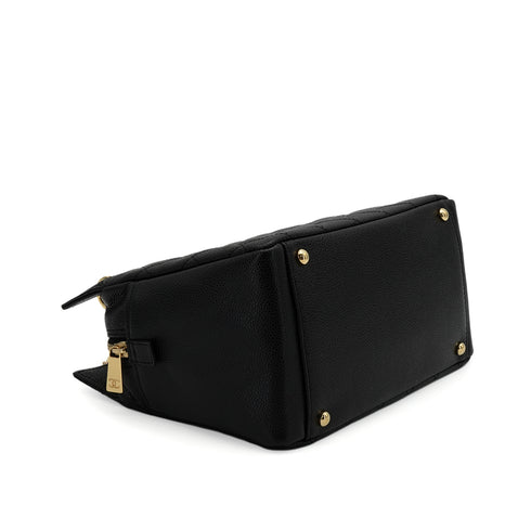 VINTEGE CHANEL COCOMARK CHAIN SHOULDER BAG BLACK CAVIAR SKIN GOLD HARDWARE 90344103