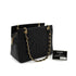 VINTEGE CHANEL COCOMARK CHAIN SHOULDER BAG BLACK CAVIAR SKIN GOLD HARDWARE 90344103
