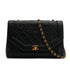 VINTEGE CHANEL MATELASSE CHAIN SHOULDER BAG BLACK LAMB SKIN GOLD HARDWARE 90340179