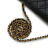 VINTEGE CHANEL MATELASSE CHAIN SHOULDER BAG BLACK LAMB SKIN GOLD HARDWARE 90340179