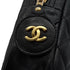 VINTEGE CHANEL MATELASSE CHAIN SHOULDER BAG BLACK LAMB SKIN GOLD HARDWARE 90340480