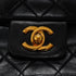 VINTEGE CHANEL MATELASSE CHAIN SHOULDER BAG BLACK LAMB SKIN GOLD HARDWARE 90340501