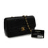 VINTEGE CHANEL MATELASSE CHAIN SHOULDER BAG BLACK LAMB SKIN GOLD HARDWARE 90343982