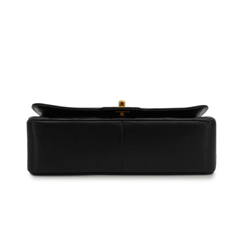 VINTEGE CHANEL MATELASSE CHAIN SHOULDER BAG BLACK LAMB SKIN GOLD HARDWARE 90344083