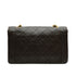 VINTEGE CHANEL MATELASSE CHAIN SHOULDER BAG BROWN LAMB SKIN GOLD HARDWARE 90342584