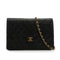 VINTEGE CHANEL MATELASSE PUSH LOCK CHAIN SHOULDER BAG BLACK LAMB SKIN GOLD HARDWARE 90343911