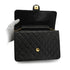 VINTEGE CHANEL MATELASSE PUSH LOCK CHAIN SHOULDER BAG BLACK LAMB SKIN GOLD HARDWARE 90343911